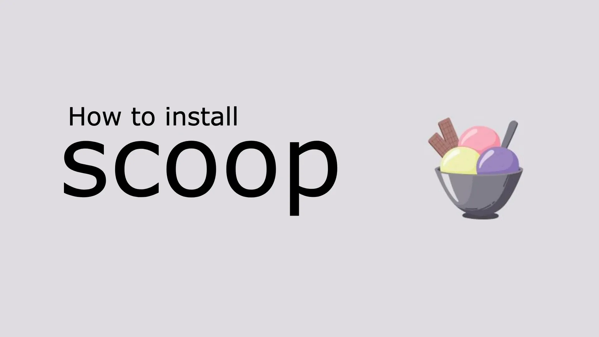 Install Scoop Windows